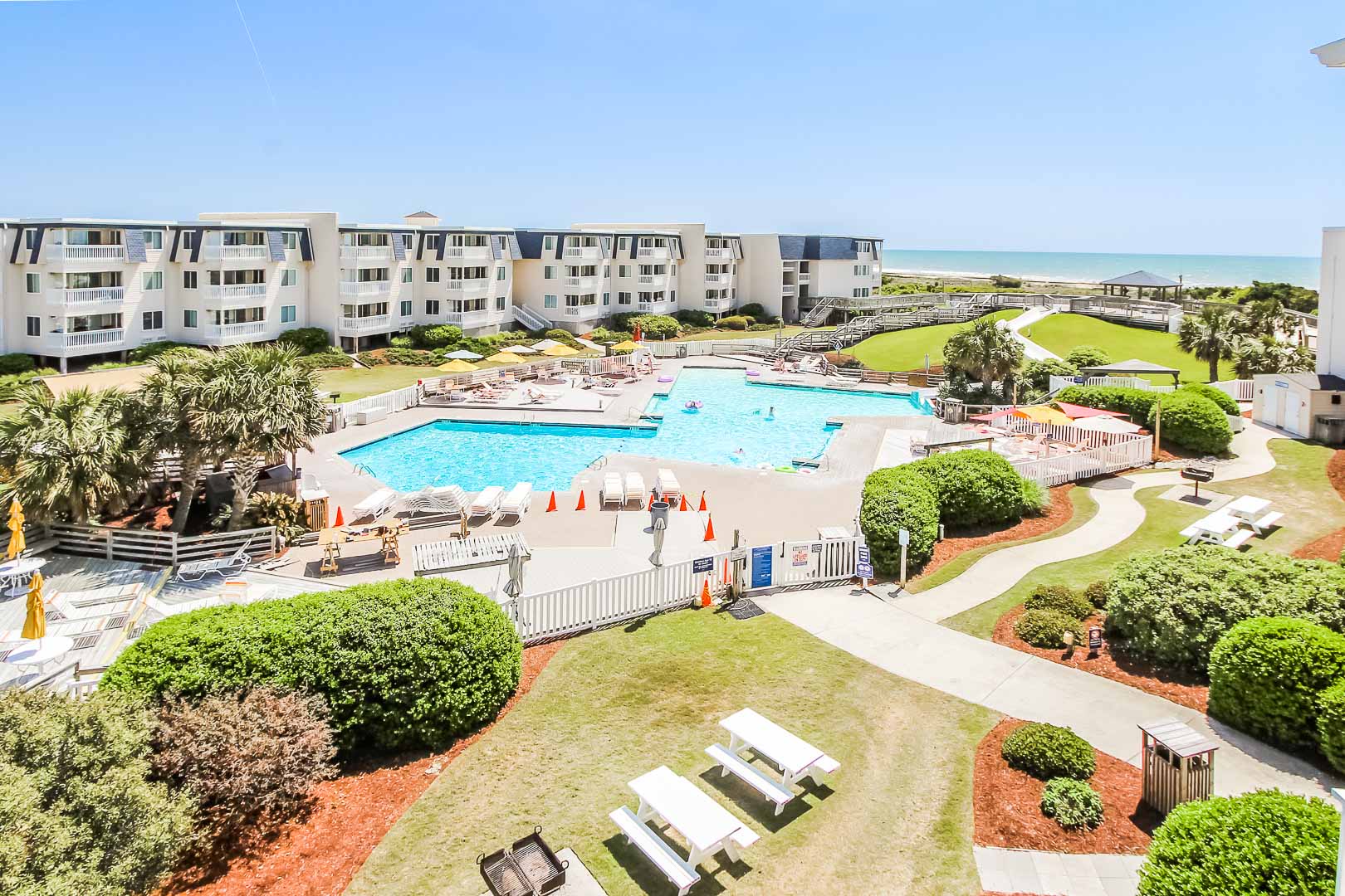 A lovely resort view of at VRI's A Place at the Beach III in North Carolina